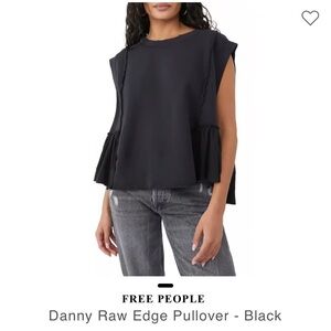 We The Free Danny Raw Edge Pullover - Size M